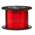 Remington Industries Magnet Wire, Enameled Copper Wire, 26 AWG, 5.0 Lbs, 6400' Length, 0.0168" Diameter, Red 26SNS
